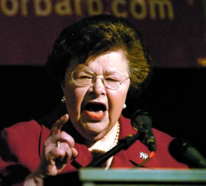 Mikulski Crosses Aisle to Condemn Domestic Violence; Dodges Radio Host