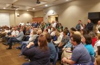 At a recent zoning presubmission hearing in Maple Lawn more than 120 community members participated.