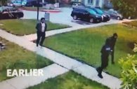 Three male suspects caught on video prior to a nighttime street robbery on May 18, 2018. Police are hoping for tips from the community that might lead to their capture.