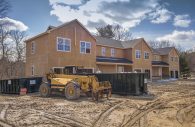 Stock photo representing the construction of townhouses. This is not a photo of actual construction in Howard County