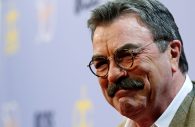 FILE PHOTO: Actor Tom Selleck poses as after arriving for the taping of "The Carol Burnett 50th Anniversary Special" at CBS Studios in Los Angeles, California, U.S., October 4, 2017. REUTERS/Mario Anzuoni/File Photo