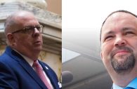 Governor Larry Hogan and Democratic contender Ben Jealous (Hogan photo courtesy CNS / Jealous courtesy Friends of Ben Jealous)