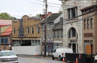 - The lower half of Main Street past the Caplan’s building are the main properties proposed for removal in the Historic District on Wednesday, Sept. 26, 2018.  (Photo by Howard R. Fletcher/Capital News Service)