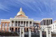 Massachusetts State House, representing one of several states that now mandate that out-of-state businesses collect and remit sales taxes. (Stock Photo)