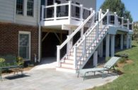 Patio designed and built by Carroll Landscaping at a home in Maryland. (Photo by Kevin Moore)