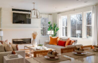 Interior design of Bradburne , the multi-generational model now selling at Patapsco Crossing in Ellicott City, MD