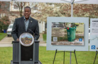 Howard County Executive Calvin Ball announces the expansion of the household composting program. With the expansion, Savage, Laurel, and Annapolis Junction households are able to participate in the composting program.