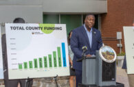 Howard County Executive Calvin Ball seen making the case for his proposed $1.14 billion schools budget for Fiscal Year 2025.